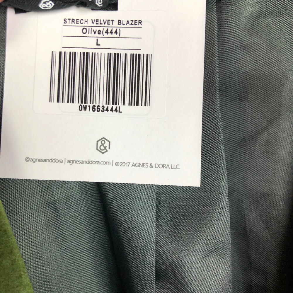 Agnes & Dora stretch velvet blazer - Picture 3 of 4